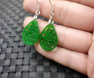 Boucles d’oreilles Serpent Jade